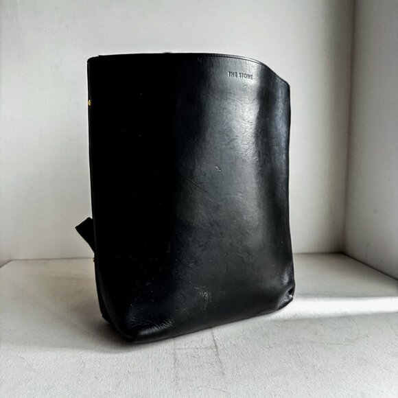 The Stowe Black Alex Leather Backpack main image 13